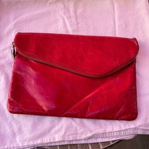 Like New! Red, convertible HOBO handbag - Perfect for the holidays!!
